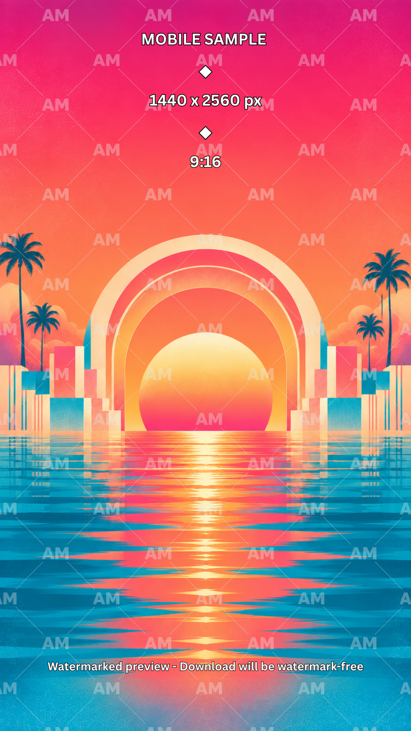 Deco Pulse mobile wallpaper sample in 9:16